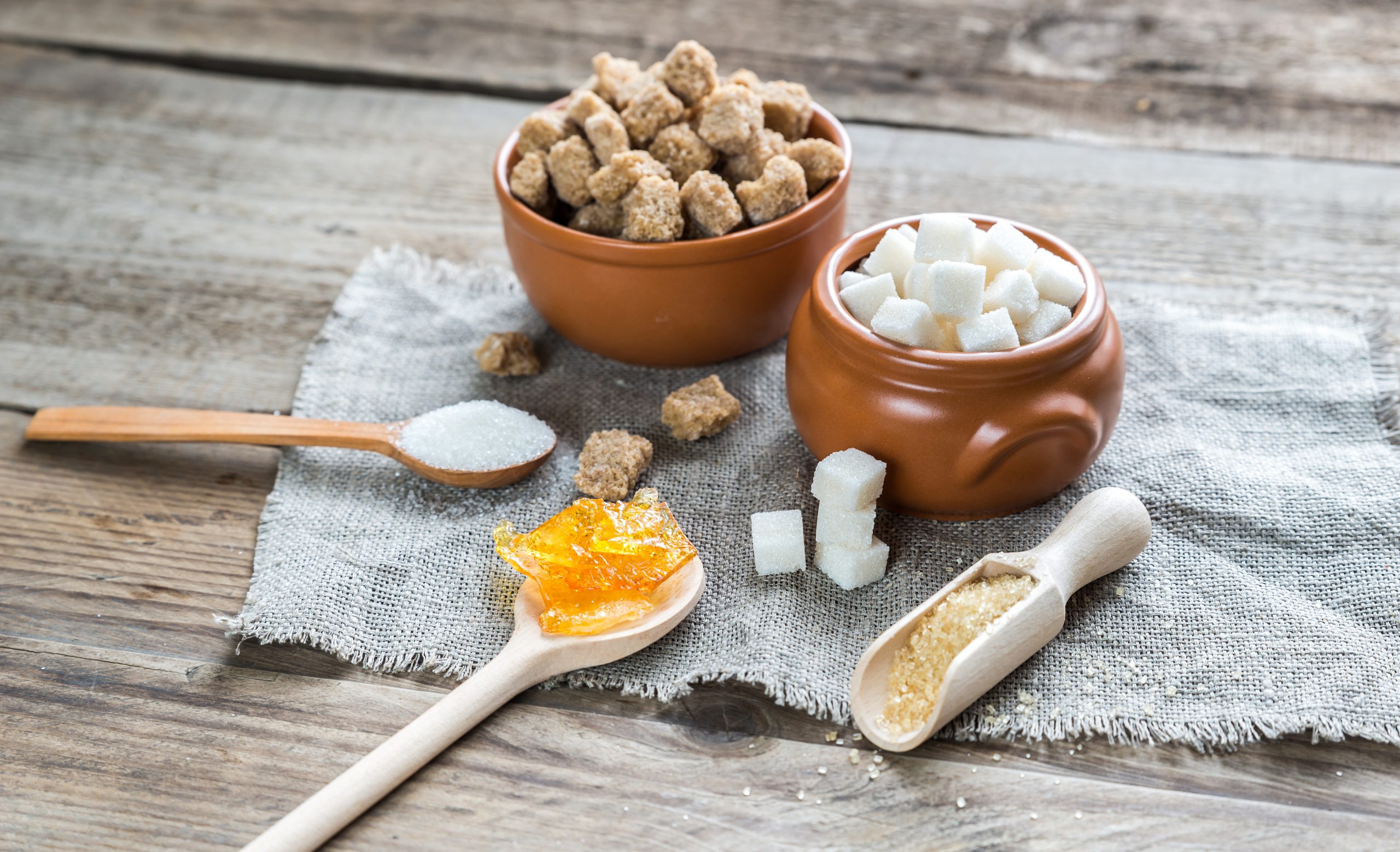 açúcar na alimentação